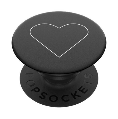 Picture of Popsockets 2 White Heart Black 800667 uchwyt i pod