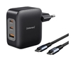 Picture of Intenso Power Adapter 100W   GaN 2x USB-C 1x USB-A inkl. Kabel 2m