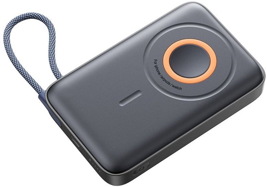 Picture of Powerbank Joyroom JR-PBM02 22,5W 10000mAh 3w1 indukcyjny magnetyczny kompatybilny z MagSafe z wbudowanym kablem - czarny