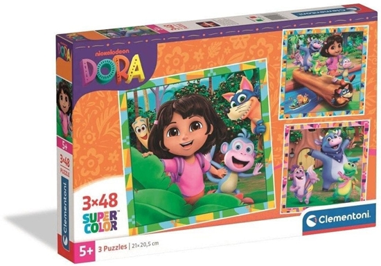Изображение Puzzle 3x48 Super Kolor Dora
