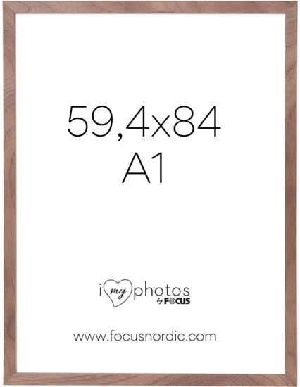 Picture of Ramka Focus Focus Soul Walnut veneer 59,4x84 (A1)