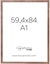 Attēls no Ramka Focus Focus Soul Walnut veneer 59,4x84 (A1)