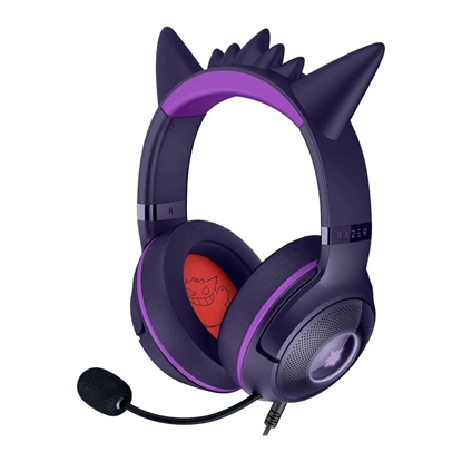 Attēls no Razer Headset | Kraken Kitty V2 | Wired | Over-ear | Microphone | Noise canceling | Gengar Edition