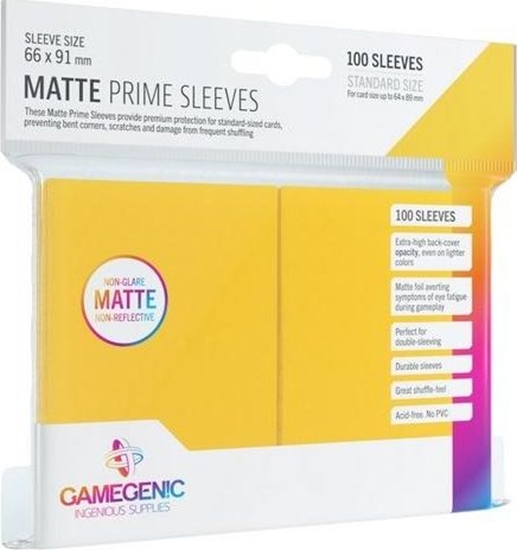 Изображение Rebel Gamegenic: Matte Prime CCG Sleeves 66x91mm Yellow