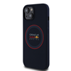 Picture of Red Bull RBHMP15S24SIILVR iPhone 15 6.1" Hard Case Navy Silicone Red Ring MagSafe