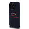 Picture of Red Bull RBHMP15X24SIHSRV iPhone 15 Pro Max 6.7" Hard Case Navy Silicone Horizontal Logo MagSafe