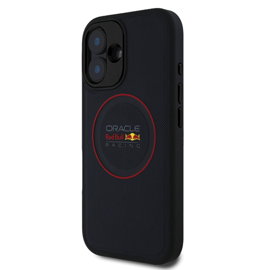 Picture of Red Bull RBHMP16M24PUILVR iPhone 16 Plus 6.7" hardcase navy blue/navy Leather Red Ring MagSafe