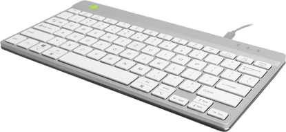 Изображение R-Go Tools RGOCODEWDWH tastatūra Birojs USB QWERTZ Vācu Balts