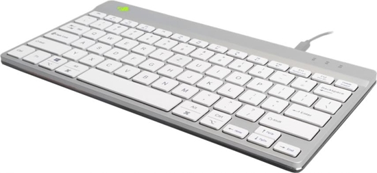 Изображение R-Go Tools RGOCODEWDWH tastatūra Birojs USB QWERTZ Vācu Balts