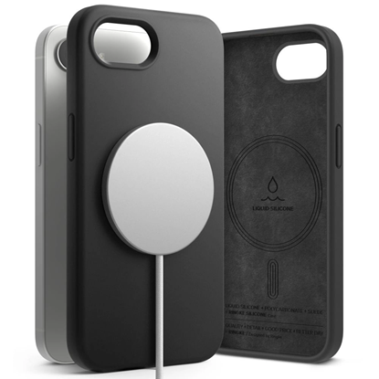 Изображение Ringke Silicone Magsafe iPhone 16e Case - Black