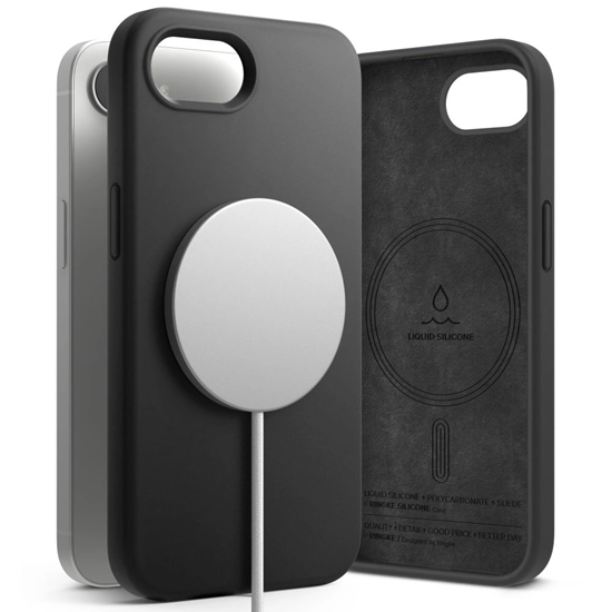 Изображение Ringke Silicone Magsafe iPhone 16e Case - Black