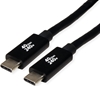 Picture of Roline Cable USB4 Gen3x2, with Emark, C–C, M/M, 240W, black, 2 m