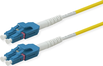 Attēls no Roline Fibre Optic Jumper Cable, Duplex, 9/125µm, OS2, LC/LC, UNIBOOT, yellow, 3 m
