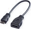 Attēls no Roline HDMI High Speed Cable + Ethernet, A - C, F/M, 0.15 m