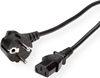 Изображение Roline Power Cable, straight IEC Connector, black, 3 m