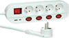 Picture of Roline Power Strip, 4-way, UTE, with individual on/off switches, 1x USB A, 1x USB C, 3 m