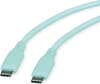 Picture of Roline USB 2.0 Cable, C–C, M/M, 60W, silicone, green, 1 m