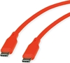 Изображение Roline USB 2.0 Cable, C–C, M/M, 60W, silicone, orange, 1 m