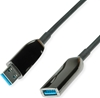 Изображение Roline USB 3.2 Gen 1 Extension Cable, 1 Port, AOC, M/F, black, 20 m