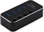 Picture of Roline USB 3.2 Gen 1 Hub, 4 Ports, switchable, black