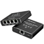 Picture of Rozdzielacz splitter Ethernet  mini SWITCH 1x4 RJ45 | 1000Mb/s | USB-C | Aluminium 