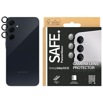 Picture of PanzerGlass Szko ochronne SAFE by PanzerGlass Samsung A35 5G A356 Hoops Camera czarny/black SAFE95688 [H]