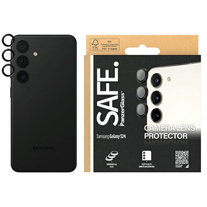 Picture of PanzerGlass SAFE by PanzerGlass Sam S24 / S23 / S23+ Hoops Camera czarny/black SAFE95669