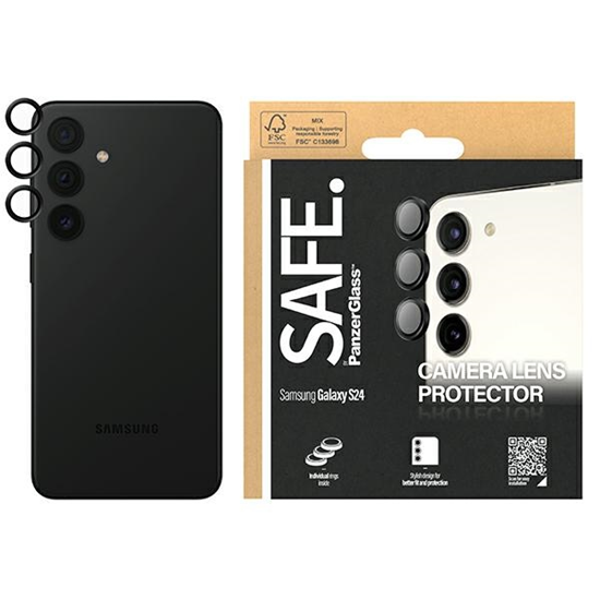 Picture of PanzerGlass SAFE by PanzerGlass Sam S24 / S23 / S23+ Hoops Camera czarny/black SAFE95669