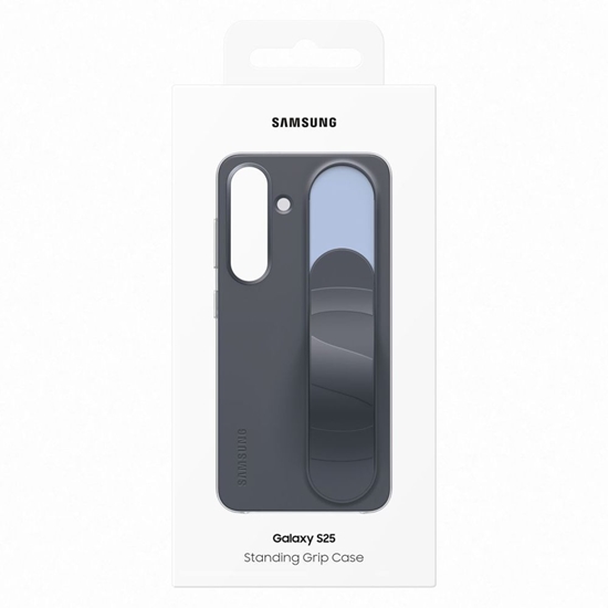 Picture of Samsung Samsung Standing Grip Case EF-GS931CBEGWW Silicone Case with Holder / Stand for Samsung Galaxy S25 - Black