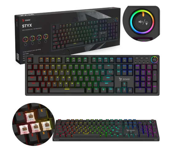 Picture of Savio Styx Outemu Brown Keyboard