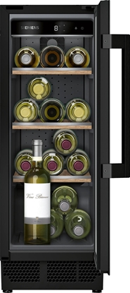 Изображение Siemens iQ500 KU20WVHF0, Compressor wine cooler, Built-in, 21 bottle(s), 70 W, F, Black