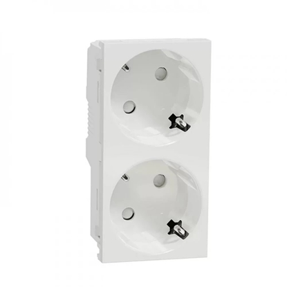 Picture of SOCKET OUTLET 2P+E. 16A 2XSCHUKO.WHITE