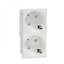 Picture of SOCKET OUTLET 2P+E. 16A 2XSCHUKO.WHITE