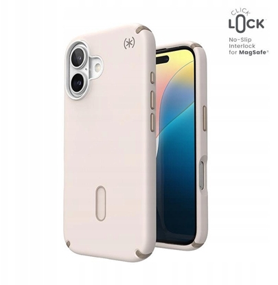 Изображение Speck Speck Presidio2 Pro ClickLock & MagSafe - Etui iPhone 16 (Bleached Bone / Heirloom Gold / Hazel Brown)