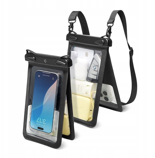 Picture of Spigen A603 Universal Waterproof Case - Etui wodoodporne do smartfonów do 6.9" (Black)