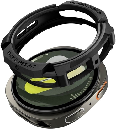 Attēls no SPIGEN RUGGED ARMOR SAMSUNG GALAXY WATCH 8 (40 MM) MATTE BLACK