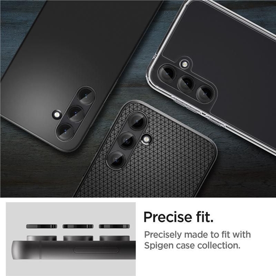 Изображение Spigen Spigen Glas.tR EZ Fit Optik Camera Protector for Samsung Galaxy S23 FE - Black 2 pcs.