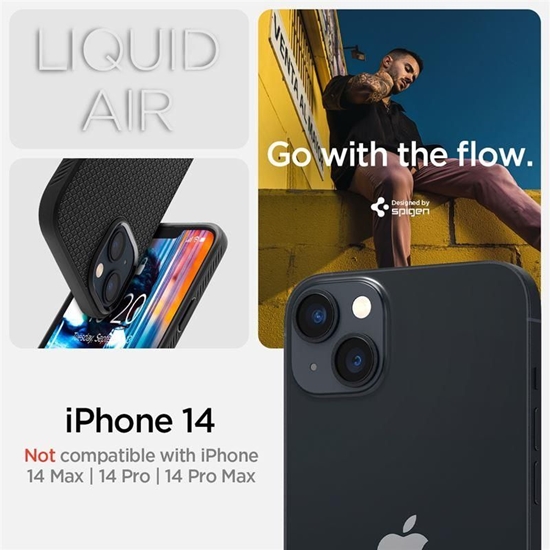 Изображение Spigen LIQUID AIR IPHONE 14 MATTE BLACK