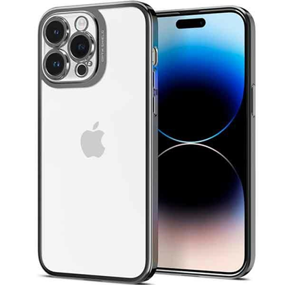 Изображение Spigen Spigen Optik Crystal, chrome gray - iPhone 14 Pro Max