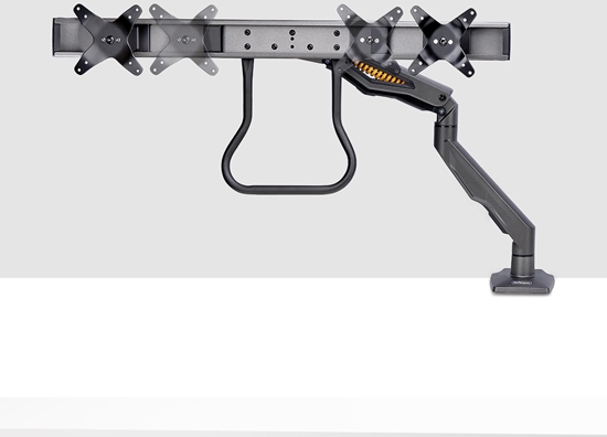 Picture of StarTech H2M1AS2-MONITOR-ARM uchwyt / stojak do monitorów 68,6 cm (27") Biurko Czarny