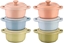 Attēls no STAUB GIFT GIVING 4x Mini cocotte okrgy 10 cm, wielokolorowe
