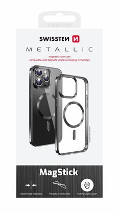 Attēls no Swissten Clear Jelly Magstick Metallic Case for Samsung Galaxy S24 Ultra 5G