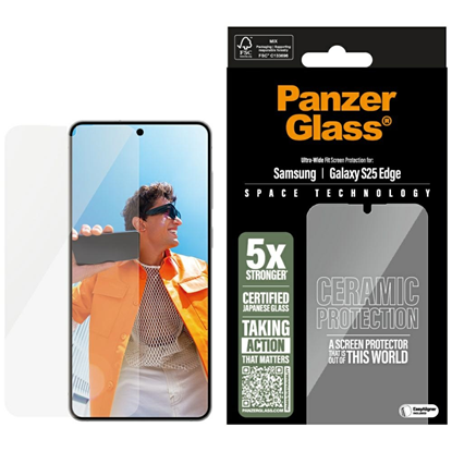 Изображение Szko ceramiczne PanzerGlass Ultra-Wide  Fit do Samsung Galaxy S25 Edge