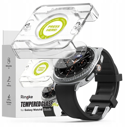 Attēls no Szko hartowane Ringke Tempered Glass Pro do Samsung Galaxy Watch 8 Classic 46mm Clear [2 PACK]