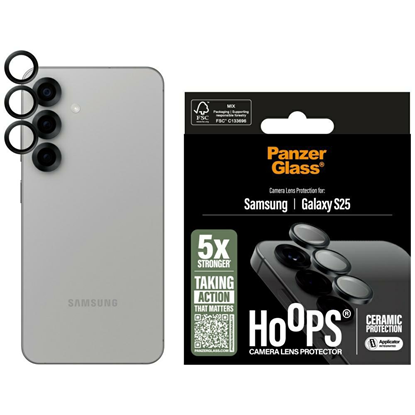 Picture of Szko na aparat do Samsung Galaxy S25 PanzerGlass Hoops Camera Lens Protector Szare