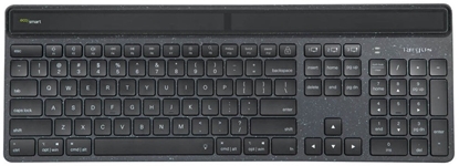 Picture of Klawiatura Targus EcoSmart* Tastatur - nachhaltige Energiegewinnung - full size - antimicrobial - hintergrundbeleuchtet - kabellos - Bluetooth 5.0 - QWERTY - Spanisch - Schwarz - recyte Verpackung