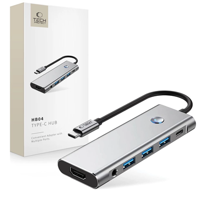 Attēls no Tech-Protect HB04 HUB Adapter 9in1 USB-C + USB2.0 