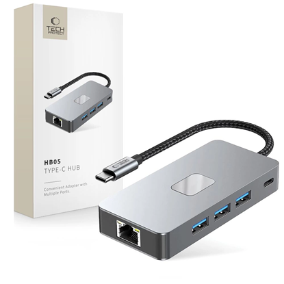 Attēls no Tech-Protect HB05 HUB 9in1 USB-C + USB2.0 + USB3.0