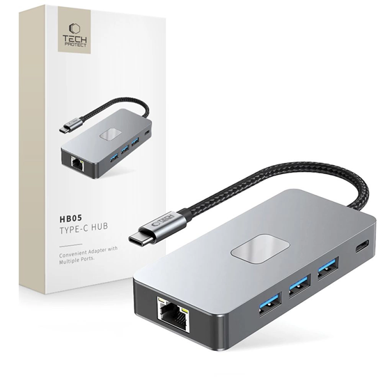 Picture of Tech-Protect HB05 HUB 9in1 USB-C + USB2.0 + USB3.0