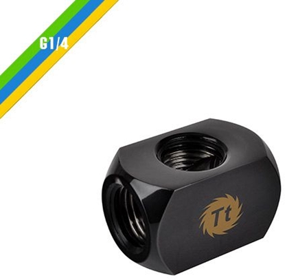 Изображение Thermaltake Zczka 4-drona Pacific 1/4" Czarna (CL-W034-CU00BL-A)